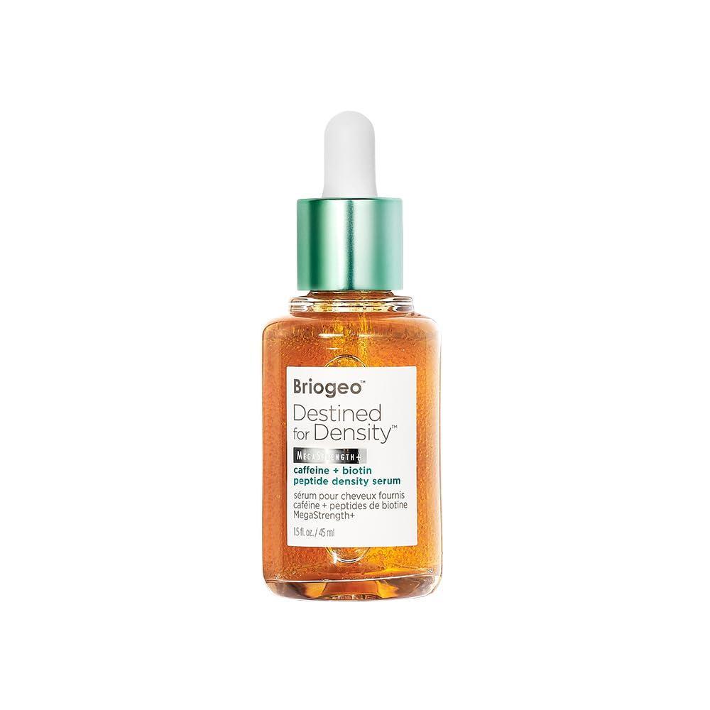 image:imageBriogeo Destined For Density MegaStrength Caffeine  Biotin Peptide Density Serum Increases Hair Thickness and Volume FastAbsorbing amp NonGreasy FragranceFree Vegan CrueltyFree 15 fl oz