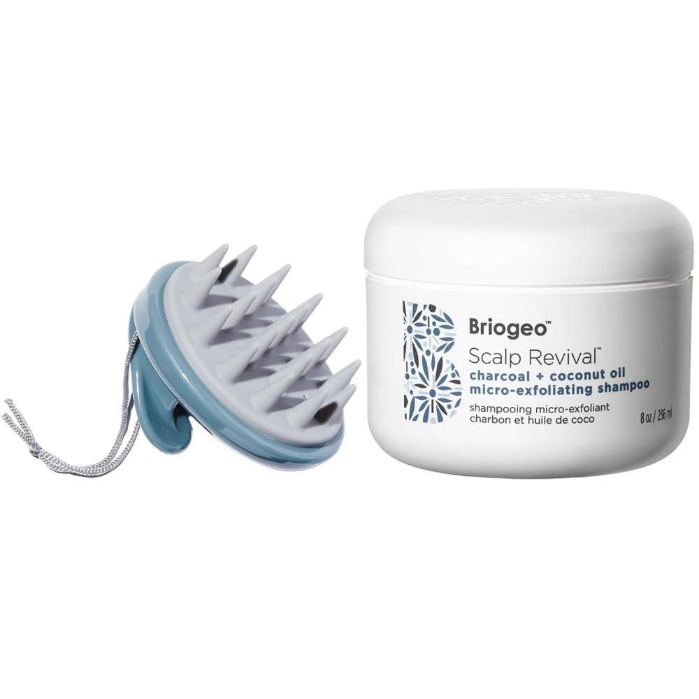 image:imageBriogeo Scalp Revival Detox Scalp Care Bundle  Charcoal  Coconut Oil MicroExfoliating Shampoo  Stimulating Therapy Scalp Massager  Soothes Dry amp Itchy Scalp  Vegan CrueltyFree  8 fl oz
