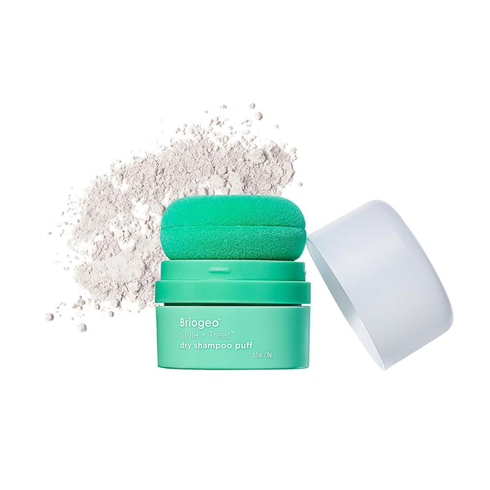 image:imageBriogeo Style amp Treat Dry Shampoo Puff  Mattifying Dry Shampoo Powder  NonAerosol Talc Free Benzene Free  05 oz15 gTranslucent