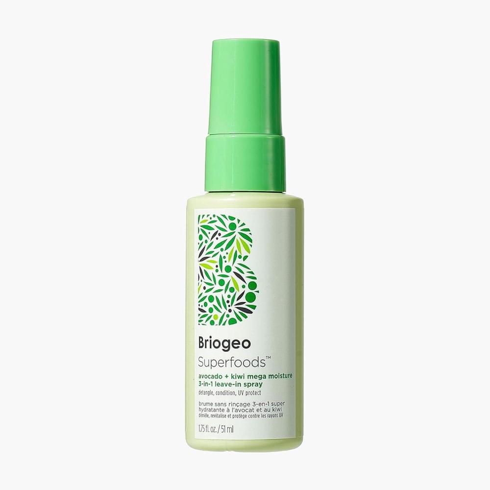 image:imageBriogeo Superfoods Avocado  Kiwi Mega Moisture 3in1 LeaveIn Spray 3in1 Hair Moisturizer for Dry Damaged Hair Hair Detangler Plus Leave In Conditioner Vegan CrueltyFree175 Fl Oz Pack of 1