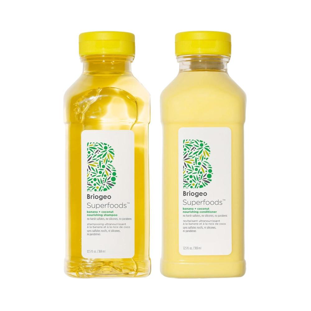 image:imageBriogeo Superfoods Banana  Coconut Hair Pack Replenish Dull Dry Hair and Supports Healthy Hair and Scalp Moisturizing for All Hair Textures Hydrating Cleanse Vegan CrueltyFree 2 x 125 fl ozMulticoloured