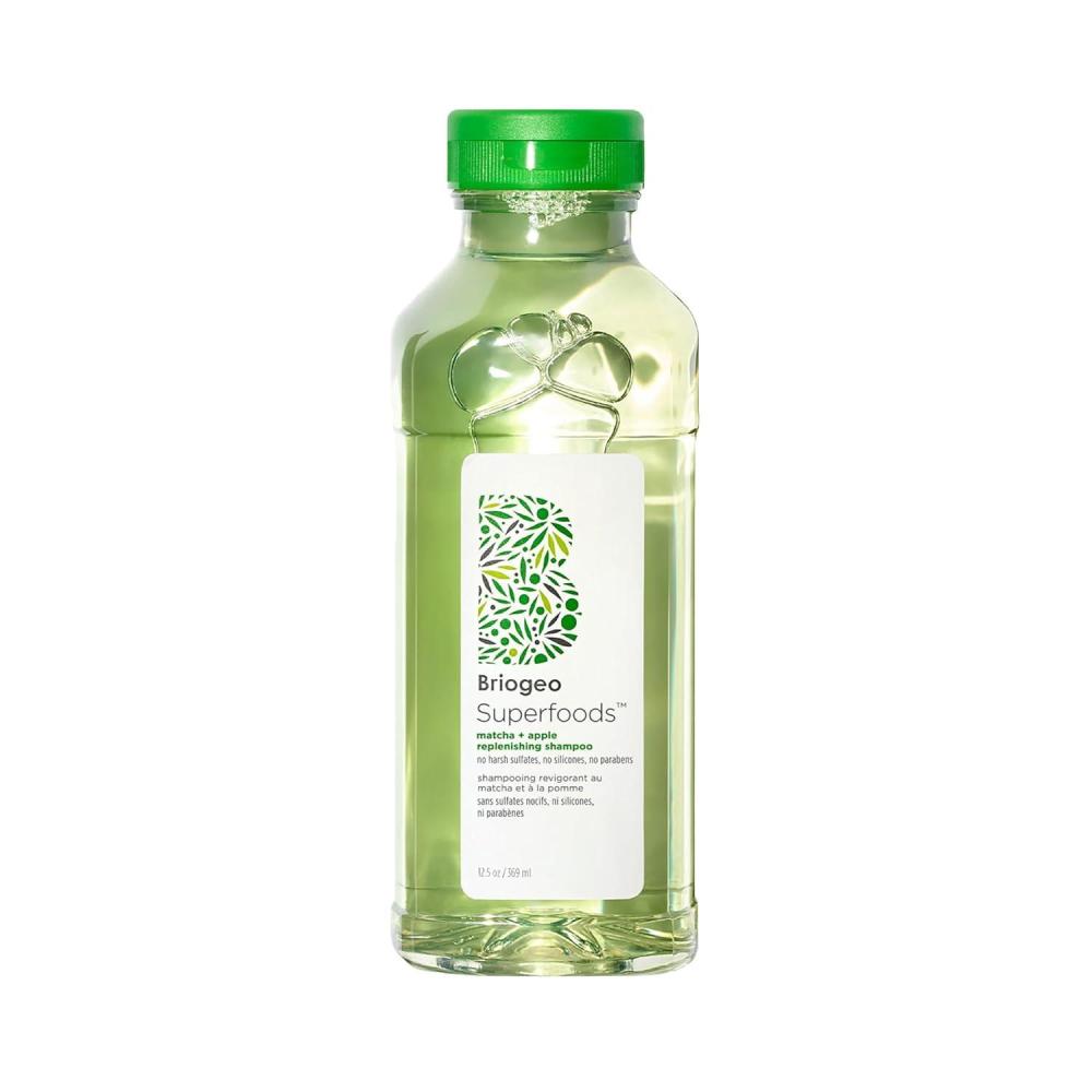 image:imageBriogeo Superfoods Matcha  Apple Replenishing Shampoo Supports Healthy Balanced Hair and Scalp Shampoo for All Hair Types and Textures Enhances Shine Vegan CrueltyFree 125 fl oz