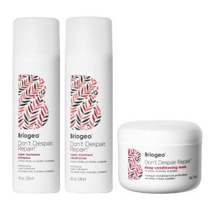 Briogeo Don’t Despair, Repair! Damage‑Repair Trio | Super Moisture Shampoo + Conditioner + Deep Conditioning Mask for Dry & Damaged Hair | Sulfate‑Free, Silicone‑Free, Vegan | 3 x 8 fl oz