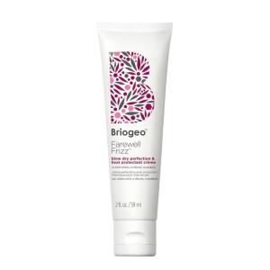 Briogeo Farewell Frizz Blow Dry Perfection & Heat Protectant Crème, Anti Frizz Hair Cream with Argan Oil for Styling, Silicone-free, Heat Protectant, Smooths Hair, Vegan, Cruelty-Free(2 Fl Oz)