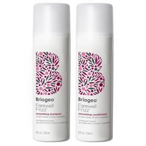 Briogeo Farewell Frizz Smoothing Shampoo + Conditioner Bundle | Anti‑Frizz, Shine‑Boosting Care for Dry, Dull Hair | Rosehip + Argan + Coconut Oils | Sulfate‑Free, Vegan | 2 x 8 fl oz