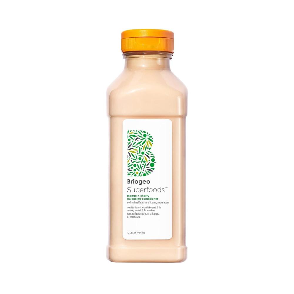 image:imageBriogeo Superfoods Mango  Cherry Balancing Conditioner Replenish Dull Dry Hair and Balance Oil for Oily Hair Conditions and Nourished All Hair Types and Textures Vegan CrueltyFree 125 fl oz