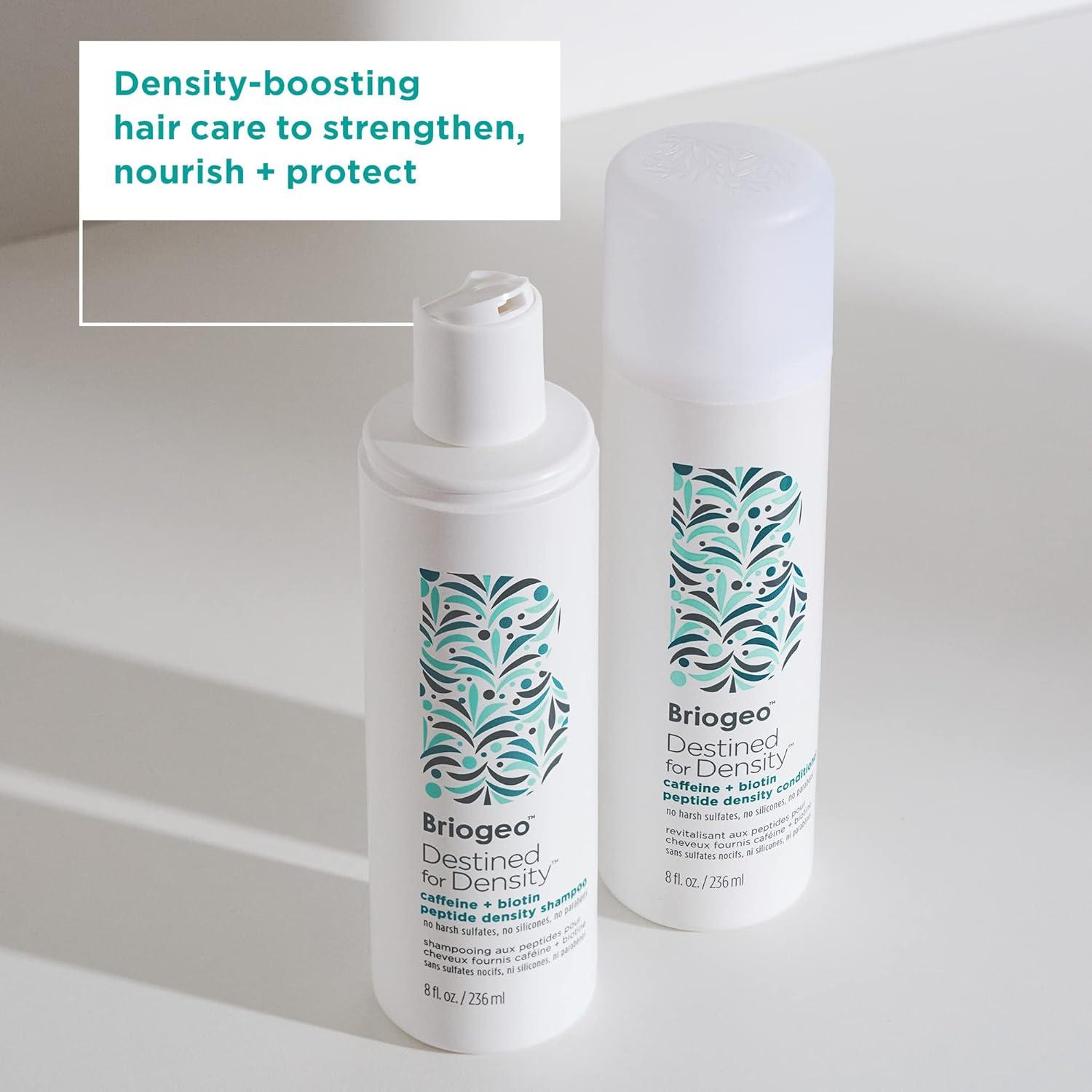 image:imageBriogeo Destined For Density Caffeine Biotin Peptide Density Shampoo Increases Hair Thickness and Volume for Fine or Thinning Hair Vegan CrueltyFree8 Fl Oz Pack of 1